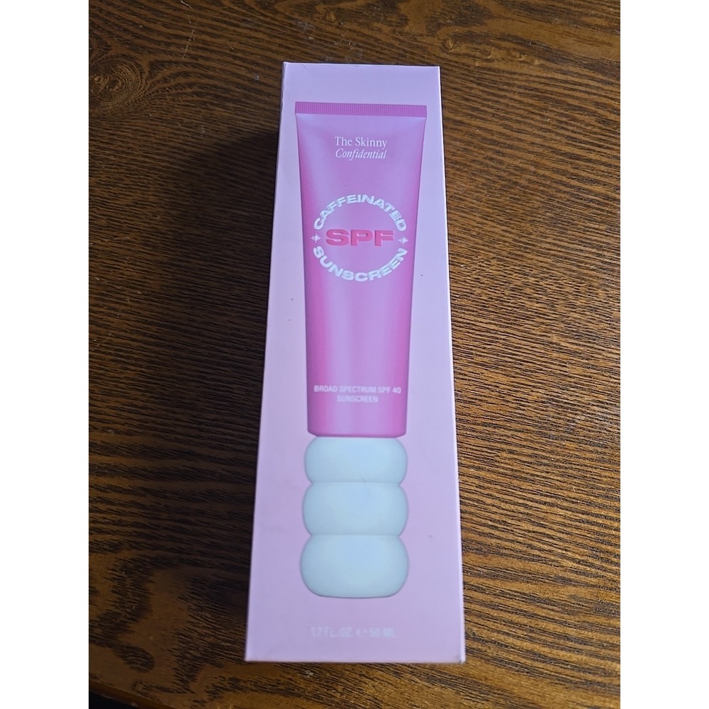 The Skinny Confidential Caffeinated Mineral‎ Sunscreen SPF 40 Unscented NEW